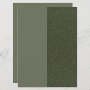 Custom Moss Green Split Texture Invitation