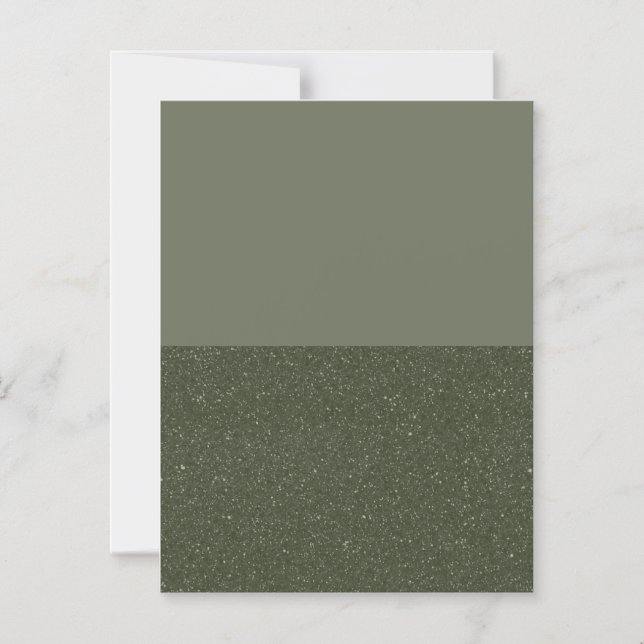 Custom Moss Green Split Texture Thin Magnetic Card (Front)