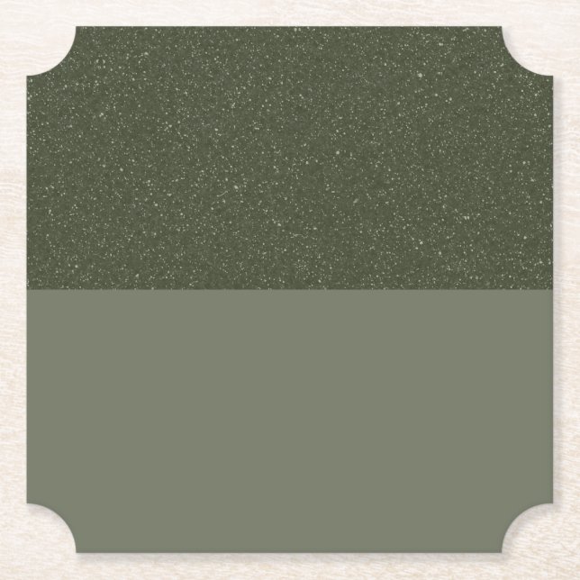 Custom Moss + Olive Coaster | Split Style (Front)