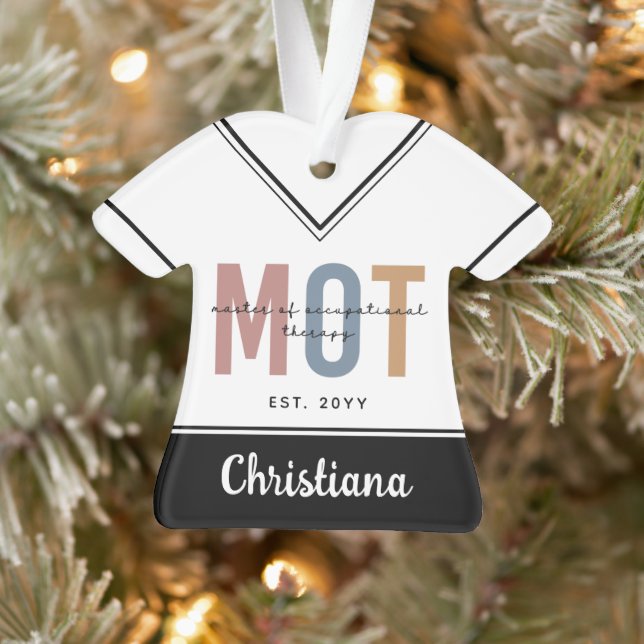 Custom MOT Master Of Occupational Therapy Ornament (Tree)