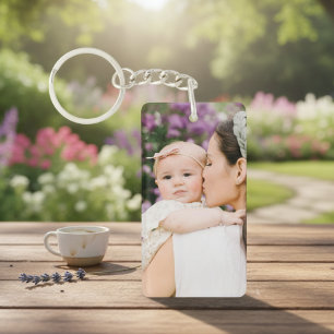 Custom Mother & Child Photo Keychain - Cherish You
