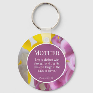 Custom Mother Day Bible Verses Key Ring