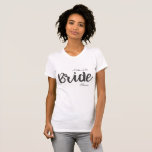 Custom Mother of the Bride Bridal Party T-Shirt<br><div class="desc">Mother of the Bride Arrow T-Shirt.  Customise with your name or leave it blank.  Great for bridal parties.</div>