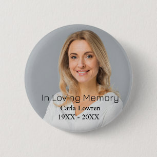 Custom mother Photo Personalised Memorial 6 Cm Round Badge