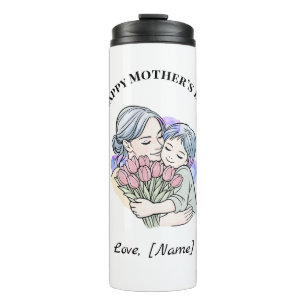 Custom Mother’s Day Mom and Child Thermal Tumbler