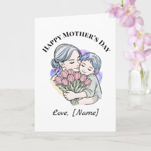 Custom Mother’s Day Mum and Child Card