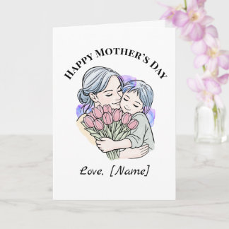 Custom Mother’s Day Mum and Child Card