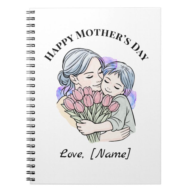 Custom Mother’s Day Mum and Child Notebook (Front)