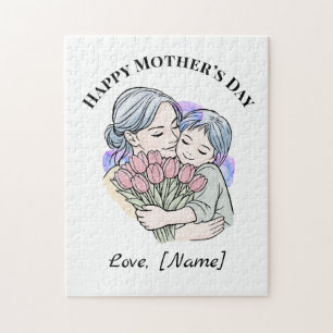 Custom Mother’s Day Mum and Child Puzzle
