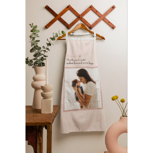 Custom Mother's Day Apron with Photo & Heart