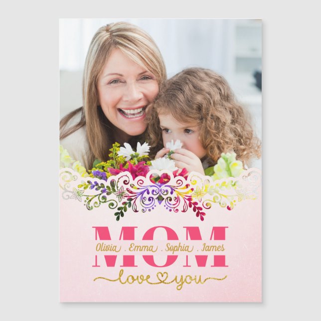 Custom Mother's Day I Photo & Personal Message (Front)