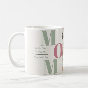 Custom Mother's Day Photo Collage Mug MOM Letter