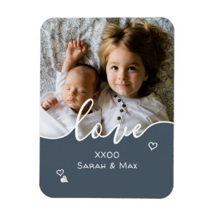 Custom Mother's Day Photo Script Love Magnet