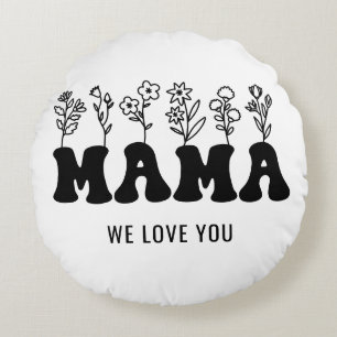 Custom Mothers Day Round Cushion