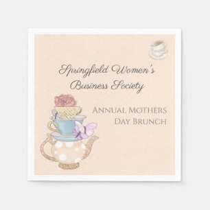 Custom Mother's Day Tea Party Favour Box Napkin