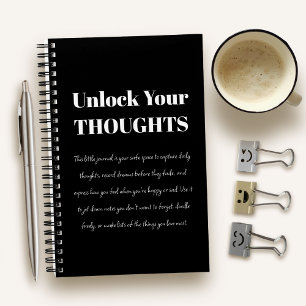 Custom Motivational Journal Unlock Your Thoughts