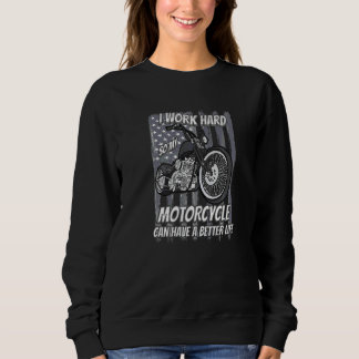 Custom Motorbike American Flag Bike Men's  Motorcy Sweatshirt