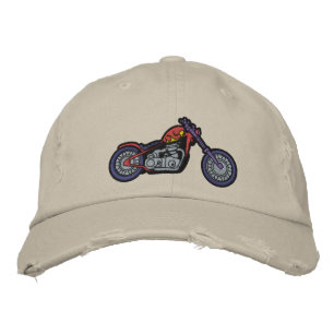 Custom Motorcycle Embroidered Hat