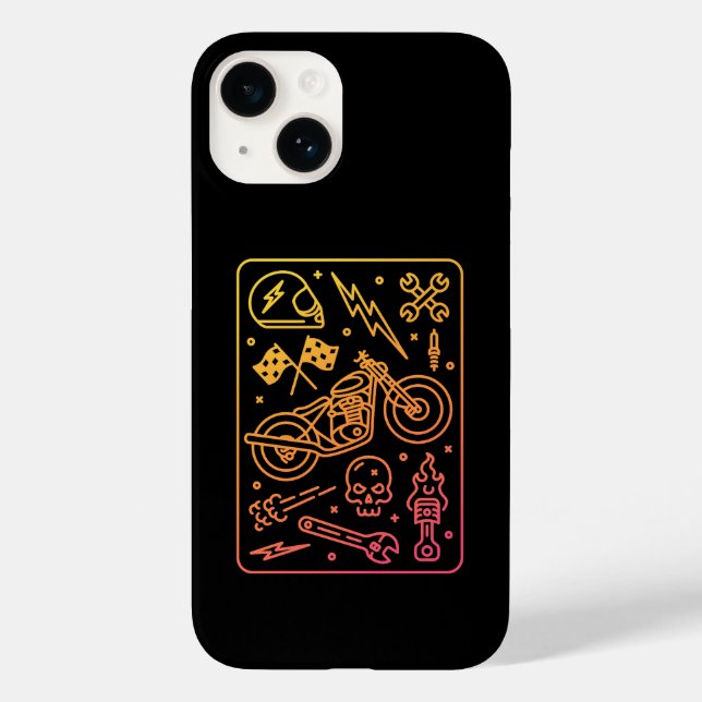 Custom Motorcycle Garage 1 Case-Mate iPhone Case (Back)