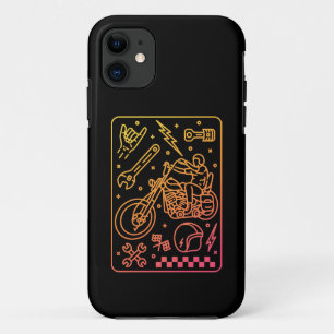 Custom Motorcycle Garage 3 iPhone 11 Case