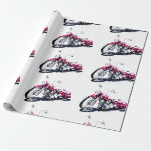 Custom Motorcycle Wrapping Paper