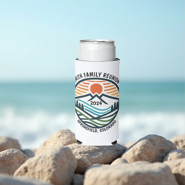 Custom Mountain or Ski Trip Seltzer Can Cooler (Creator Uploaded)