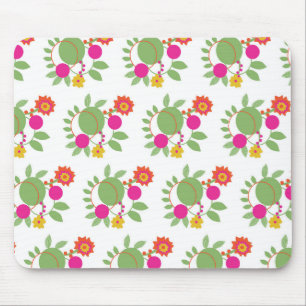 Custom Mouse Hippy Floral Garden Pad
