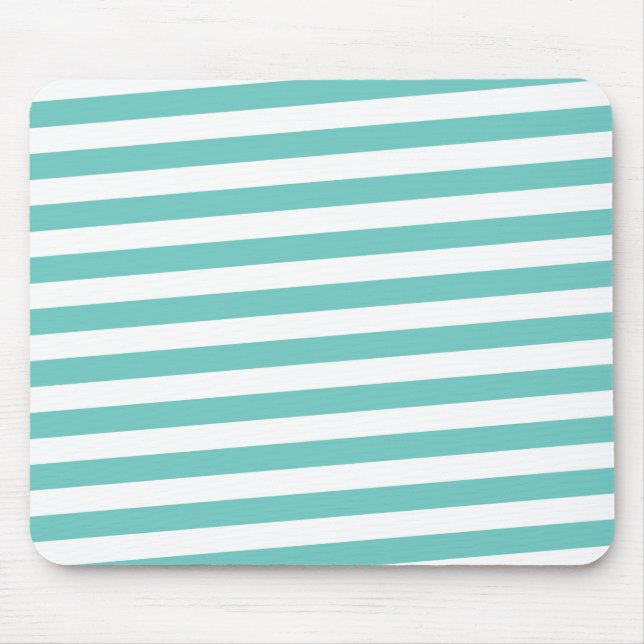 Custom Mouse Pad Abstract Stripes Aqua (Front)