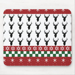 Custom Mouse Pad Fair Isle Christmas Deers
