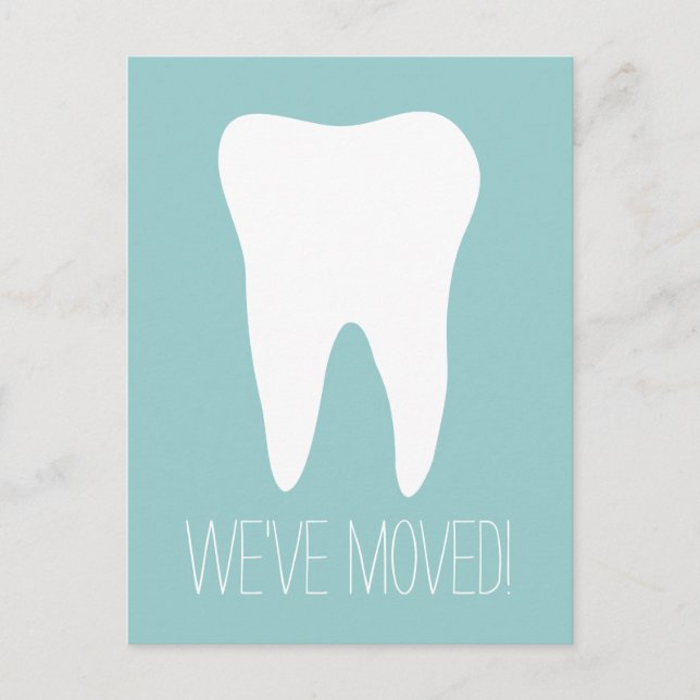 Custom moving postcards for dentist practice (Front)