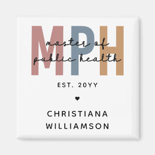Custom MPH Master of Public Health Graduation Magnet