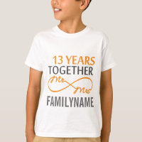 Custom Mr and Mrs 13th Anniversary