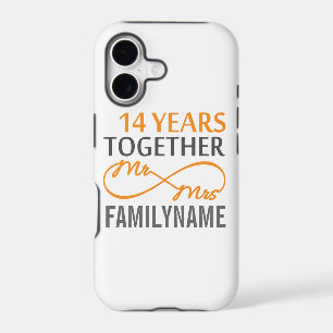 Custom Mr and Mrs 14th Anniversary