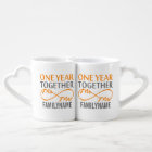 Custom Mr and Mrs 1st Anniversary Lovers' Mug Set