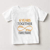 Custom Mr and Mrs 6th Anniversary