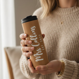 Custom Mr and Mrs Tumbler Gift for Husband or Wife