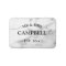 Custom mr mrs white stone marble bathroom bath mat