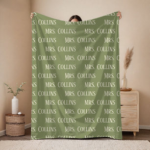 Custom Mrs & Mr Blanket for Bride Wedding Gift