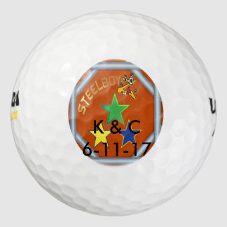 Custom MTFL SteelboyZ logo golf balls. Golf Balls