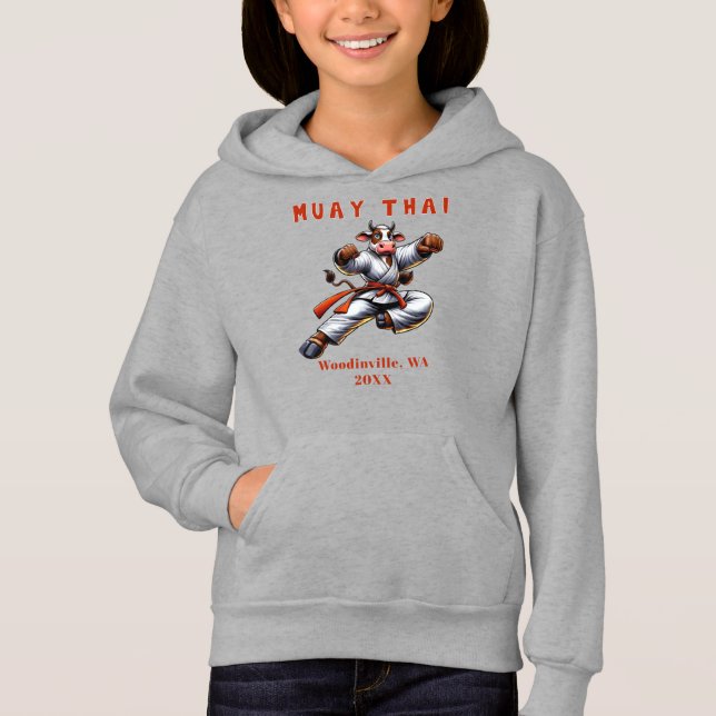 Custom Muay Thai Martial Arts Location Date Name (Front)