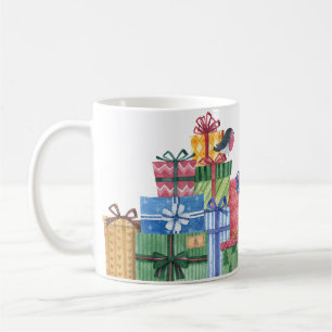 Custom Mug Happy Birthday Watercolor gifts & bird