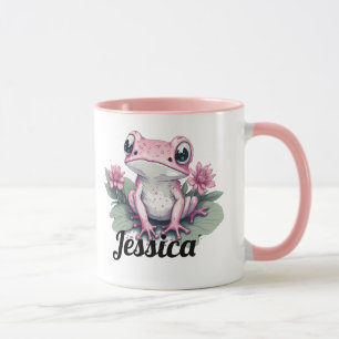 Custom Mug Pink frog