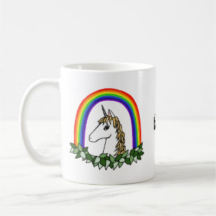 Custom Mug Rainbow Unicorn Personalised Unicorn