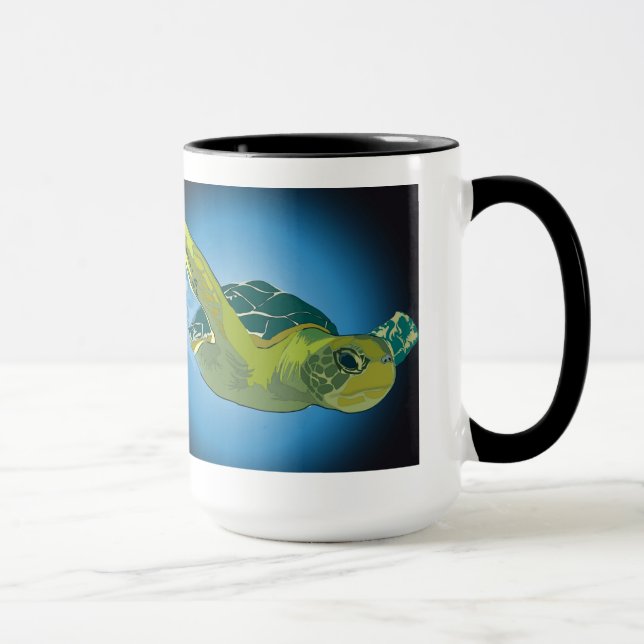 CUSTOM MUG- SEA TURTLE MUG (Right)