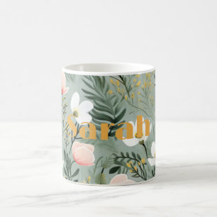Custom Mug with Flower Design