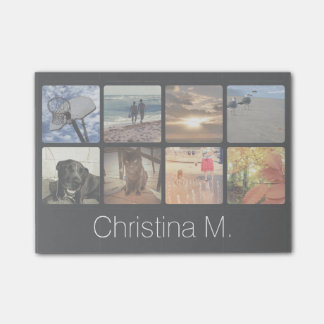 Custom Multi Photo Mosaic Picture Collage Post-it Notes