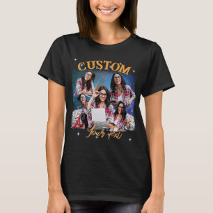 Custom Multi Photo, Retro Vintage Bootleg For Love T-Shirt