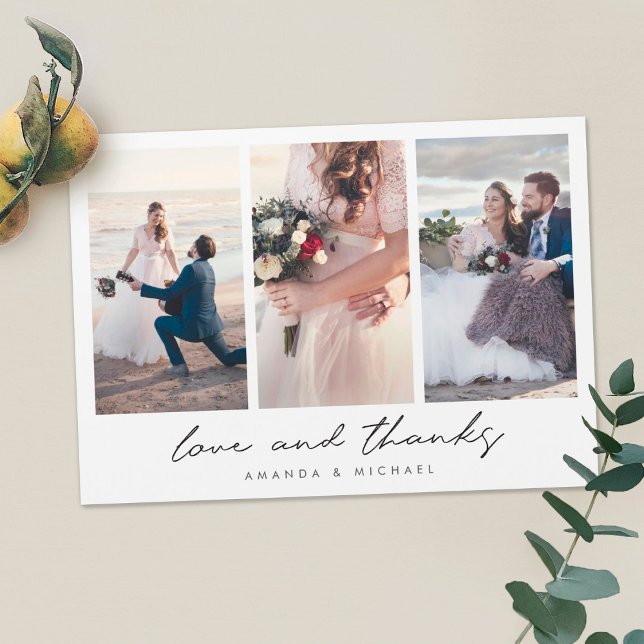 Custom Multi Photo Wedding Thank You Magnet (Creator Uploaded)