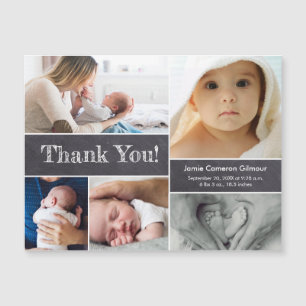 Custom multiple photos Baby shower Chalkboard