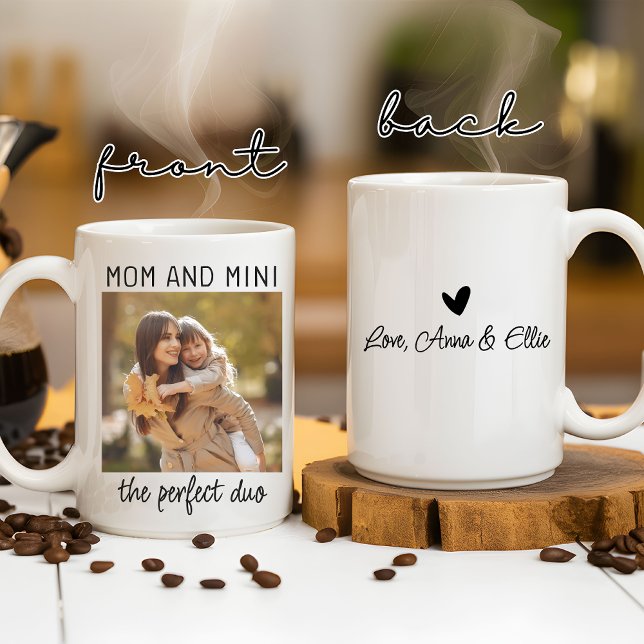 Custom Mum and Mini Mug, Birthday Gift for Mum Coffee Mug (motherhood gift, mom and daughter mug, mama mug, mother’s day mug, birthday mug, Christmas gift mug)